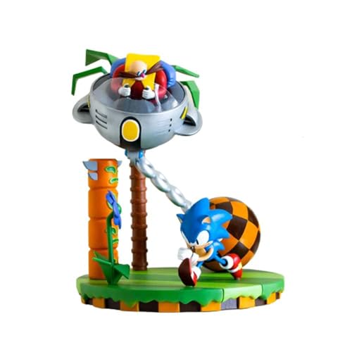 Numskull Official SEGA Sonic & Dr Eggman 30th Anniversary 23cm 9'' Statue - Official Sonic The Hedgehog Merchandise