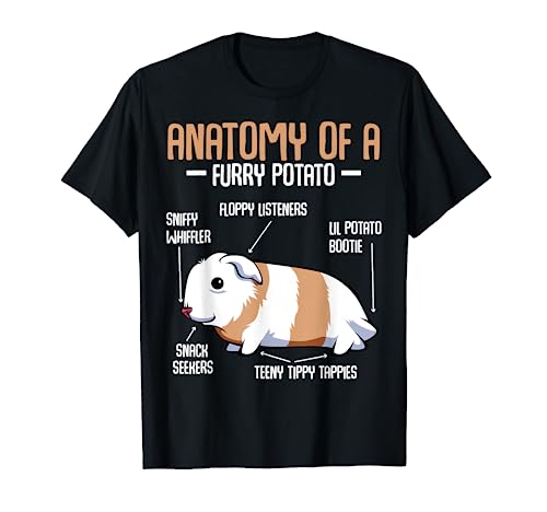 Anatomy Of A Furry Potato Guinea Pig Household Pet Animal T-Shirt
