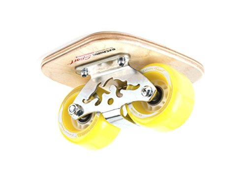 TwoLions Pro Skates - Drift Skate,Steel-Maple/Wood, PU Wheels with 608-Bearings-Cloud Totem (Yellow)