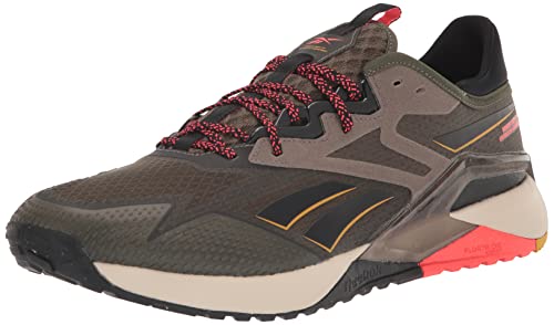 Reebok Men's Nano X2 Tr Adventure Cross Trainer, Army Green/Black/Neon Red, 9