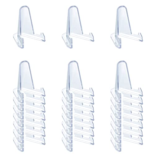 TERDEWE 24 Packs(2.3 Inch Tall) Acrylic Card stands, Magnetic Card Holder,Coin Display stand, for Display,Challenge Medals, Baseball Cards, Sports Cards, Trading Cards