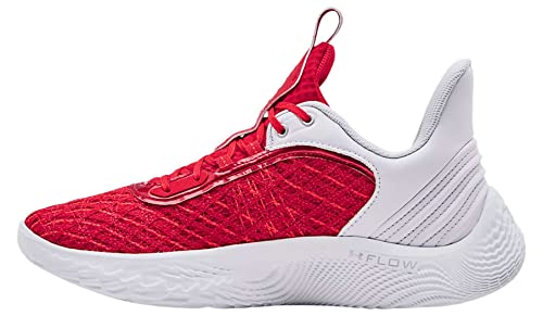 Under Armour Curry Flow 9 Team Basketball Shoes - Red - Men's Size 12 / Women's Size 13.5, Red/White