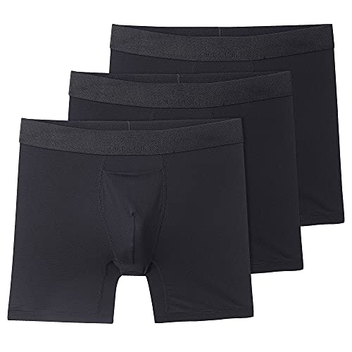 Terramar Men's 6' SILKSKINS 3PK AIR Cool, Black, X-Large