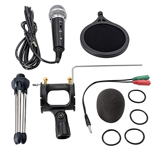 N/A Recording Condenser Microphone Mobile Microfone for Computer Pc Mic Holder for Android 3.5mm Plug