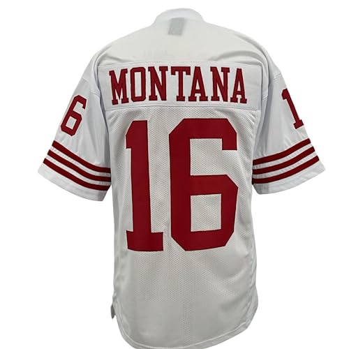 Joe Montana Jersey White San Francisco | Unsigned Custom Sewn Stitched (L)