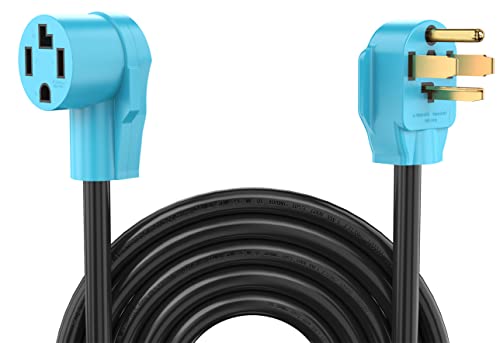 CircleCord UL Listed 30 Amp 4 Prong 10 Feet Dryer/EV Extension Cord, NEMA 14-30P/R, Suit for Level 2 EV Charging Such as Tesla Model 3/X/Y/S and 4 Prong Dryer, 125V/250V STW 10 Gauge