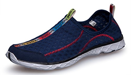 Zhuanglin Men's Quick Drying Aqua Water Shoes navy 8.5