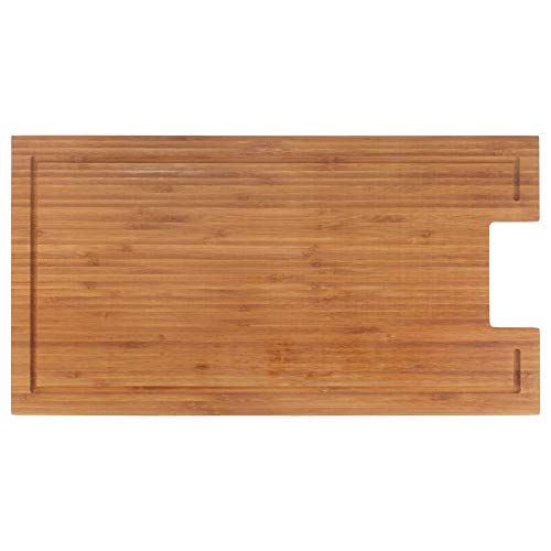 BambooMN Bamboo Griddle Cover/Cutting Board for Viking Cooktops, New Vertical Cut, Small (10.25'x19.8'x0.75')
