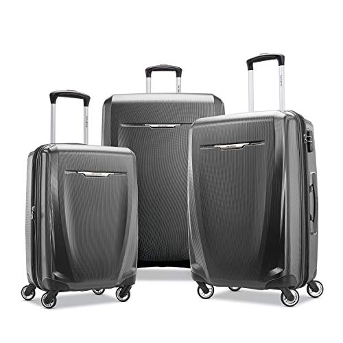 Samsonite Winfield 3 DLX Hardside Luggage with Spinners, 3-Piece Set (20/25/28), Graphite Grey