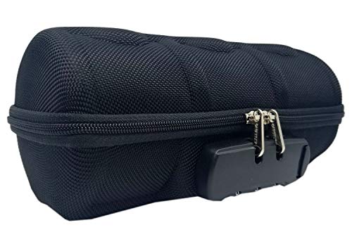 CASEBUDi Triple Watch Travel Case | Tough Protection Storage Zipper Three Wristwatch | Ballistic Nylon (Black Lock)