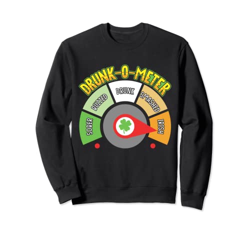 Irish Drunk Meter Funny St. Patrick's Day Drinking Contest Sweatshirt