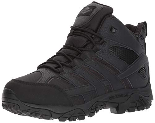 Merrell Men's Moab 2 Mid Tactical Waterproof Military Boot, Black, 6