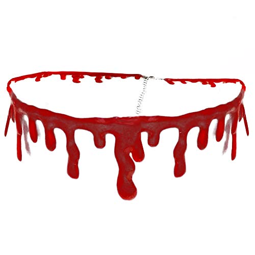NOVELTY GIANT WWW.NOVELTYGIANT.COM Dripping Blood Halloween Party Choker Necklace Vampire Costume Accessory