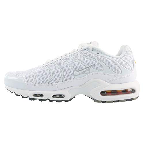 Nike Men's Air Max Plus Triple White, White/White/Black/Cool Grey, 8.5
