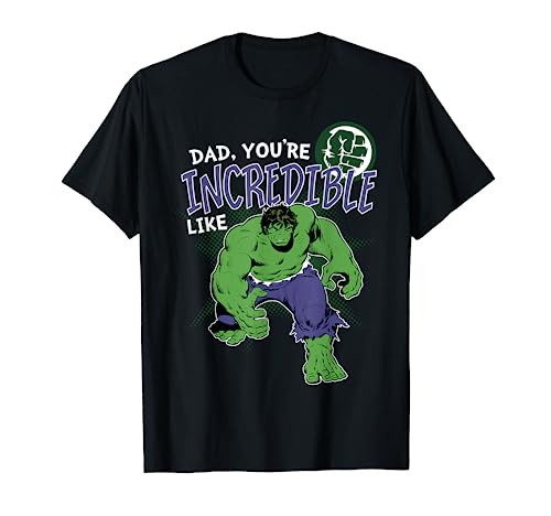 Marvel Hulk Incredible Dad Father's Day Graphic T-Shirt T-Shirt