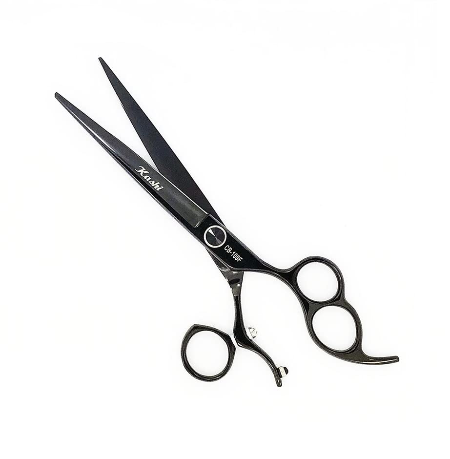 Kashi Professional 3 Ring Scissor Swivel Rotating Thumb Styling Shears 6.5' Japanese Cobalt Steel