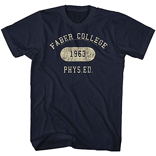 Animal House Movie Faber PHYS Ed Adult T-Shirt Tee Navy