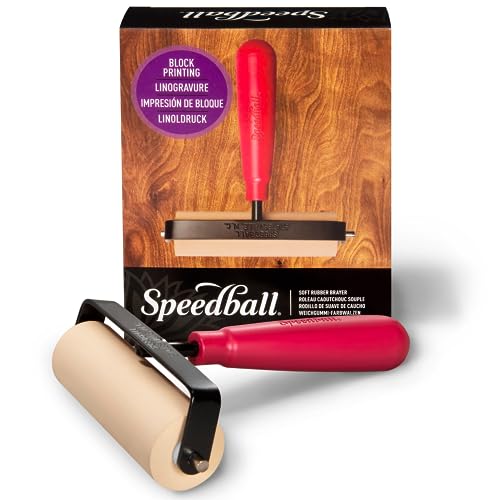 Speedball Deluxe Soft Rubber Brayer, 4-Inch