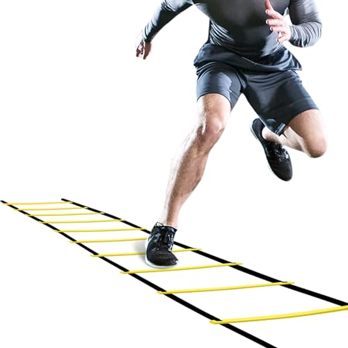 GHB Pro Agility Ladder Agility Training Ladder Speed 12 Rung 20ft with Carrying Bag