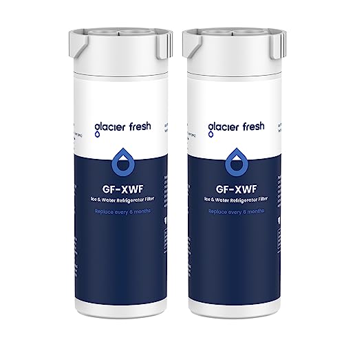 GLACIER FRESH XWF Replacement For GE XWF Refrigerator Water Filter Pack of 2 (Not XWFE)