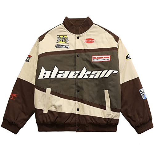 Aelfric Eden Men's Motorcycle Jacket Blackair Moto Varsity Baseball Jacket Women Vintage Coats