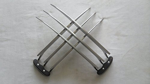 X MAN 2 Pcs Wolverine Claws High Quality of Refinement Cosplay Props Video Display