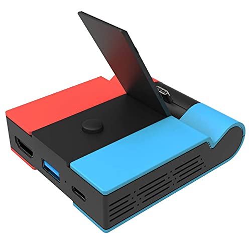 Nintendo Switch Docking Station Charging with Official Switch TV Dock 4K HDMI and Charger Travel Base Portable Stand Converter Power Type C USB 3.0 Port Adapter Charging Stand