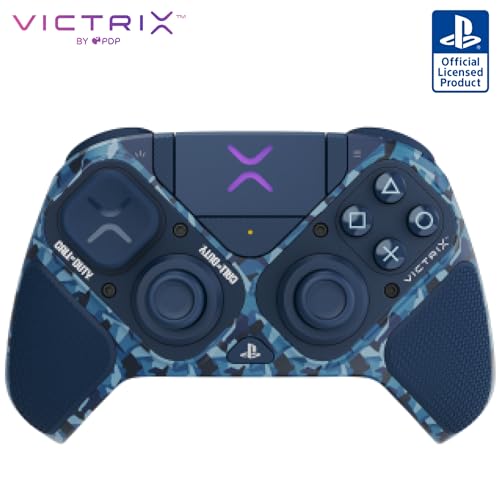 PDP Victrix Pro BFG Wireless Controller for PS4/PS5/PC, Midnight Mask Sony 3D Audio, Modular Back Buttons/Clutch Triggers/Joystick