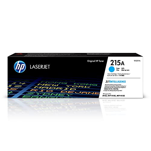 HP 215A Cyan Toner Cartridge | Works with HP Color LaserJet Pro M155, HP Color LaserJet Pro MFP M182, M183 Series | W2311A