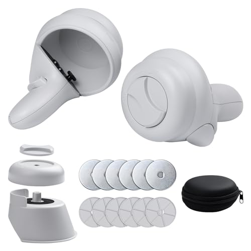 DESTEK Upgraded Weight Controller for Quest 2 Fitness Accessories, Adjustable Weight Dumbbell for All VR Exercise Game APPs, with Larger Hands Space and Stability (Controllers Not Included)