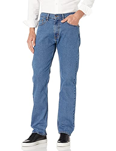 Signature by Levi Strauss & Co. Gold Label Men's Regular Fit Flex Jeans, Medium Indigo, 36W x 29L