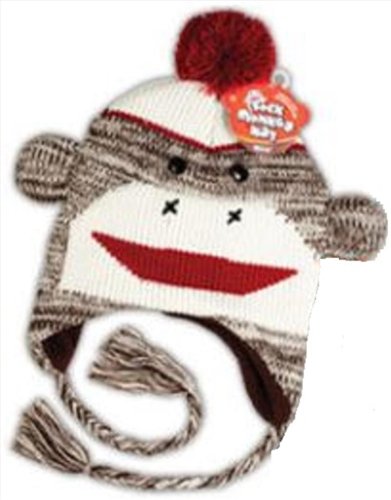 Sock Monkey Hat (Colors May Vary)