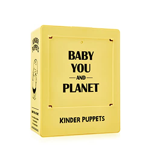 Kinder Puppets Baby Care Products Exclusive Case w/ Customizable Design| Baby Things Toddler Body Wash Liquid Hand Soap Lotion Shampoo Refill Case Baby Bath Essentials| Baby Items Must Haves(Yellow)