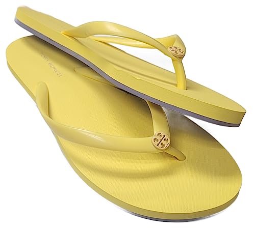 Tory Burch 144628 Chelsea Bright Yellow/Light Purple Women's Thin Flip Flop Sandals Size 7