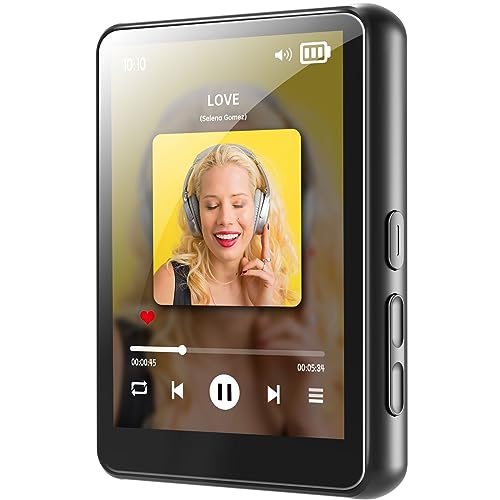 128GB MP3 Player with Bluetooth 5.0, 2.4' Full Touch Screen, HiFi Sound Quality, Music MP3 MP4 Player for Kids with Speaker FM Radio Recording e-Book wmy