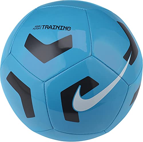 Nike CU8034-434 NK PTCH Train - SP21 Recreational Soccer Ball Unisex-Adult lt Blue Fury/Black/(White) 5