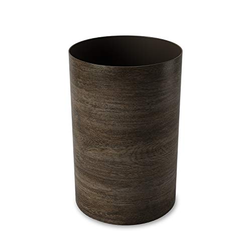 Umbra Treela Small Trash Durable Garbage Can Waste Basket for Bathroom, Bedroom, Office and More, Barnwood