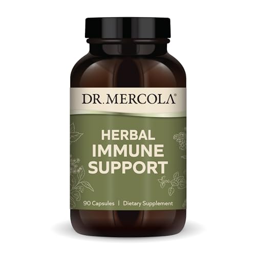 Dr. Mercola Herbal Immune Support, 30 Servings (90 Capsules), Dietary Supplement, Supports Immune Heath and Detoxification Processes, Non-GMO