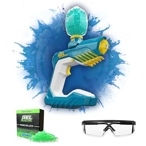 The Original Gel Blaster Piranha - Waterproof Toy Gel Blasters with Water Based Beads - Extended 100+ Foot Range - Automatic Blaster for Outdoor Games & Pool Toys - Ages 14+
