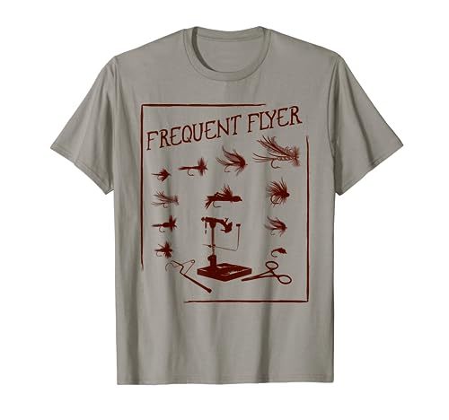 Fly Fishing Tying Funny Fisherman Christmas Fathers Day Gift Short Sleeve T-Shirt