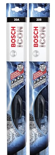 BOSCH 20A20B ICON Beam Wiper Blades - Driver and Passenger Side - Set of 2 Blades (20A & 20B)