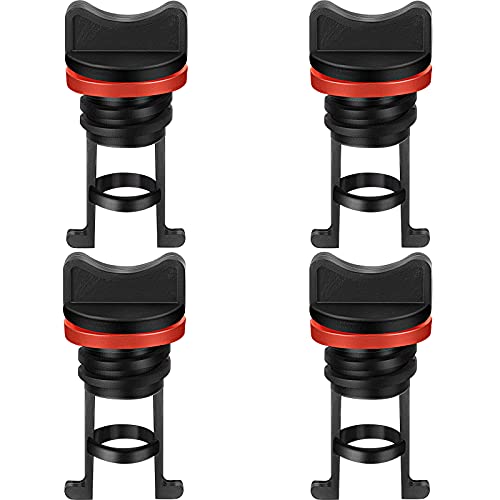 HESTYA Nylon Kayak Drain Plug Kit Quality Thread Drain Plugs Canoe Boat Hull Thread Drain Plugs for Kayak Dinghy Canoe Boat (4 Pieces)