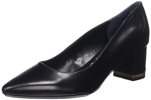Calvin Klein Women's Nita Pump, Black Leather, 7.5