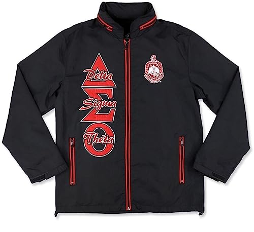 Delta Sigma Theta M8 Windbreaker Jacket Black [L]