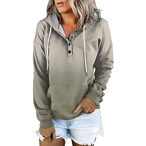 UANGKOU Playboy Hoodie Womens Sweatshirts Long Sleeve Casual Loose Sweatshirt Button Up V Neck Pullover Sweater Teen Girls Fall Y2K Clothes Purple Hoodie