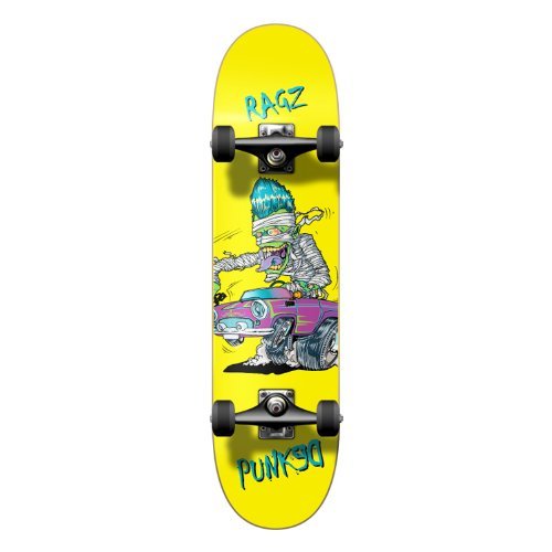 Yocaher Anime 31' x 7.75' Pro Skateboards, Canadian Maple Skateboard Double Kick Deck, Standard Skateboard for Kids, Adult, Man, Woman, Beginners or Professional Skaters -Complete 7.75' Hot Rod Ragz