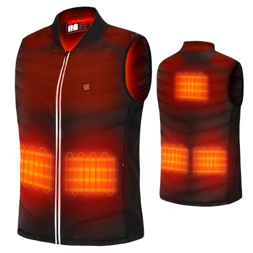 CapEyes Heated Vest Body Warmer Vest for Men/Women USB Rechargeable Electric Heated Jacket with Battery Pack