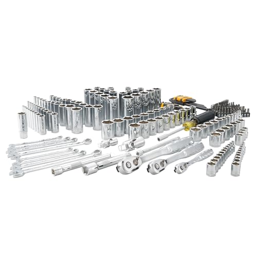 DEWALT Mechanic Tool Set, 226 Pieces, 1/4',3/8' and 1/2' Drive, with Ratchets, Sockets, hex keys and more (DWMT45226)