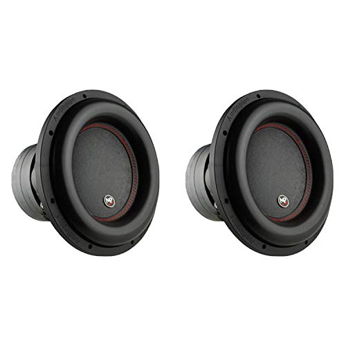 AudioPipe TXX-BDC4-12D2 12 Inch 2,200 Watt High Performance Powerful Dual 2 Ohm DVC Vehicle Car Audio Subwoofer Speaker System, Black (2 Pack)