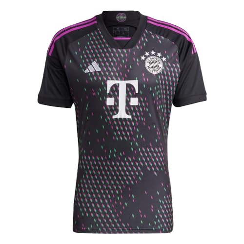 adidas Men's Soccer Bayern Munich 23/24 Away Jersey - Unifying Message, Moisture-Wicking Fabric, Unique World Map Graphic, Eco-Friendly Materials (Large)